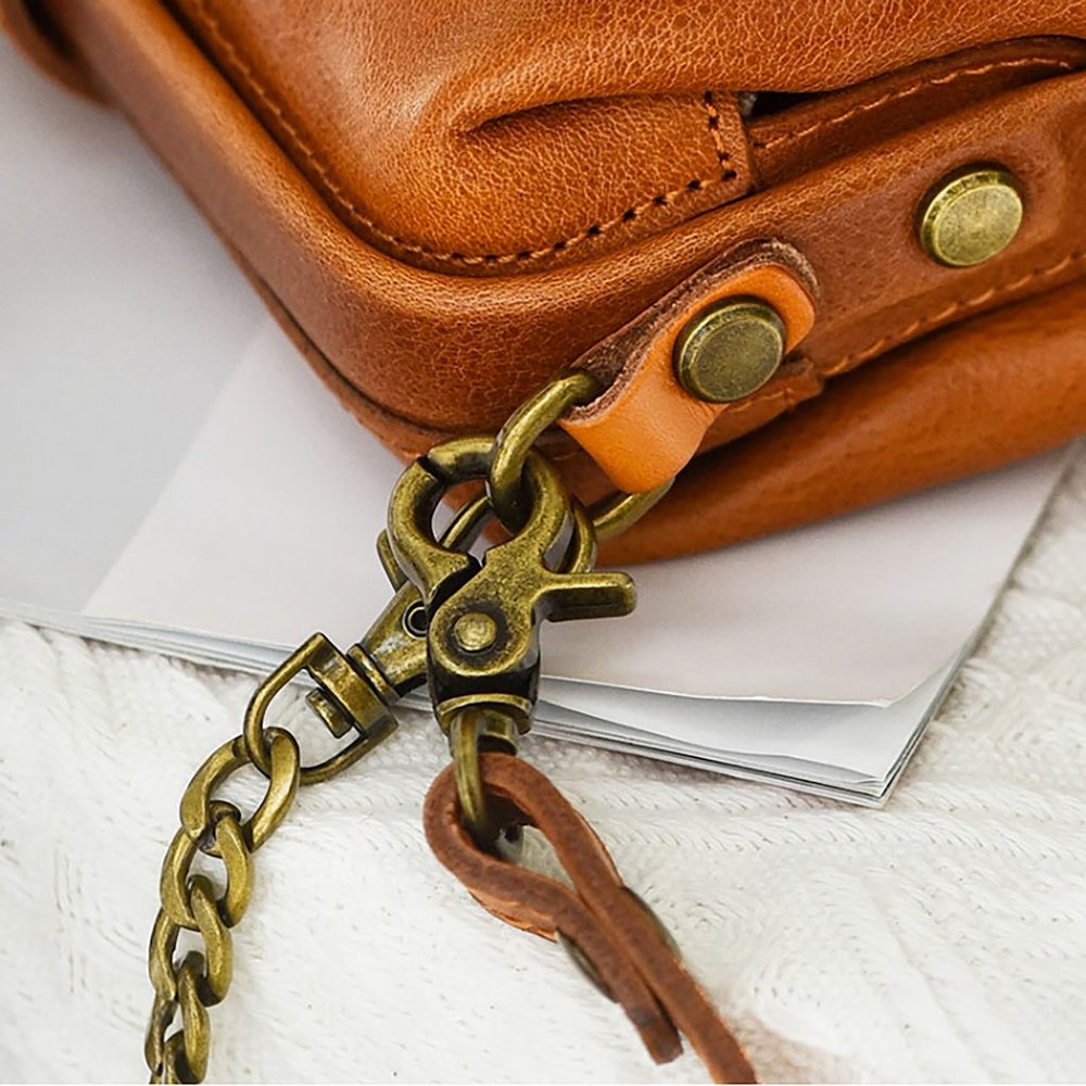 Top Layer Cowhide Bag, High-End Handmade Chain Sh… - image 4